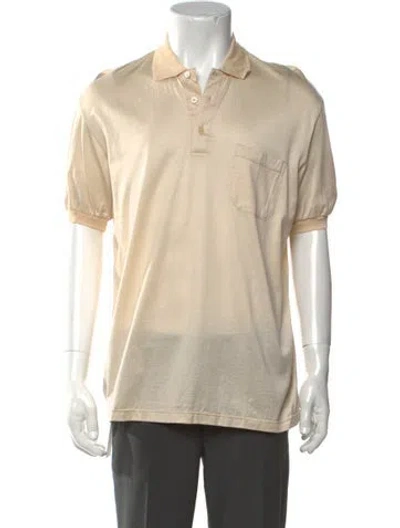 Pre-owned Celine Vintage Collar Polo Shirt In Neutrals