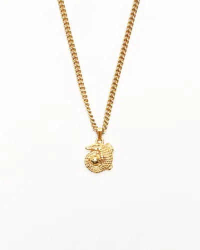Pre-owned Celine Céline Vintage Crocodile Pendant Necklace