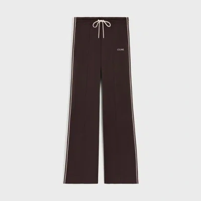 Celine Vintage Double Knitted Sweatpants In Brown
