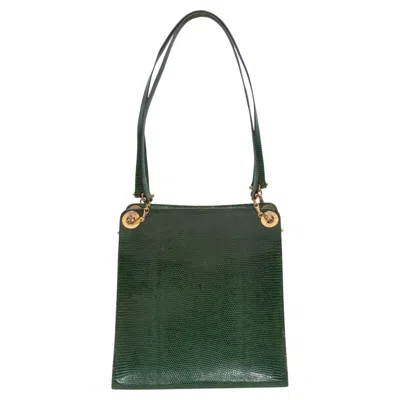 Pre-owned Celine Vintage Green  Lizard Handbag