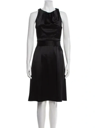 Pre-owned Celine Vintage Knee-length Dress In Black