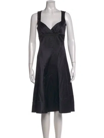 Pre-owned Celine Vintage Knee-length Dress In Black