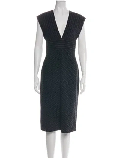 Pre-owned Celine Vintage Knee-length Dress In Black