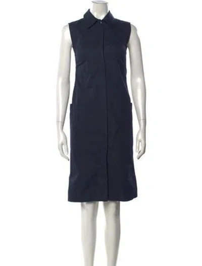 Pre-owned Celine Vintage Knee-length Dress In Blue