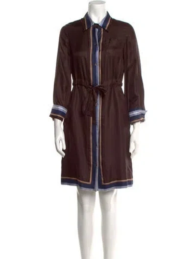 Pre-owned Celine Vintage Knee-length Dress In Brown