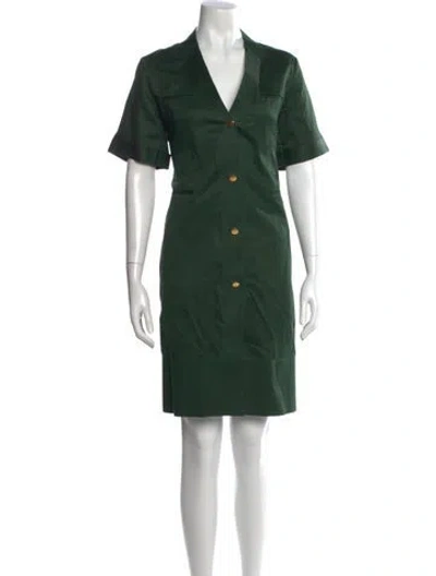 Pre-owned Celine Vintage Knee-length Dress In Green