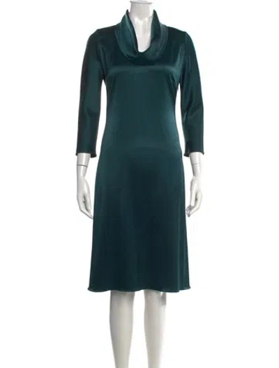 Pre-owned Celine Vintage Knee-length Dress In Green