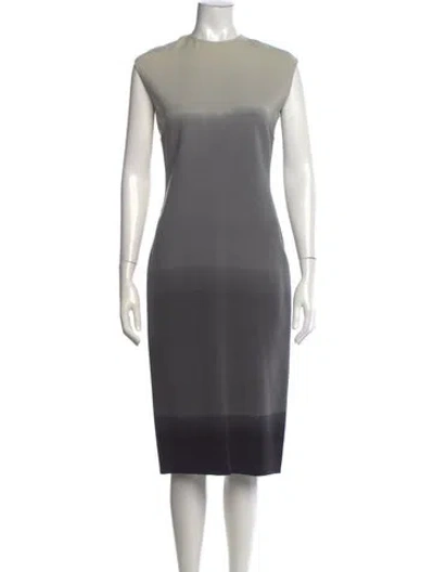 Pre-owned Celine Vintage Knee-length Dress In Grey