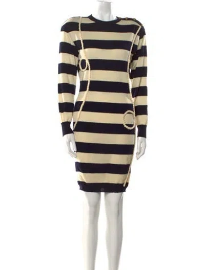 Pre-owned Celine Vintage Knee-length Dress In Neutral