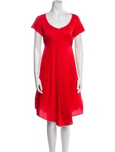 Pre-owned Celine Vintage Knee-length Dress In Red
