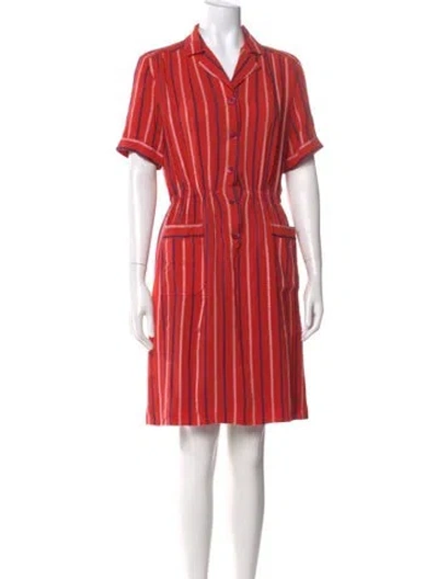 Pre-owned Celine Vintage Knee-length Dress In Red