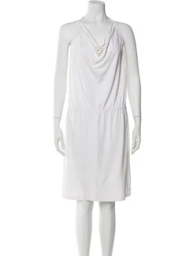 Pre-owned Celine Vintage Knee-length Dress In White