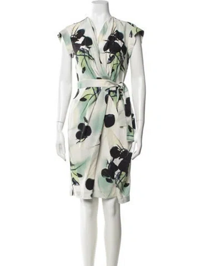 Pre-owned Celine Vintage Knee-length Dress In White
