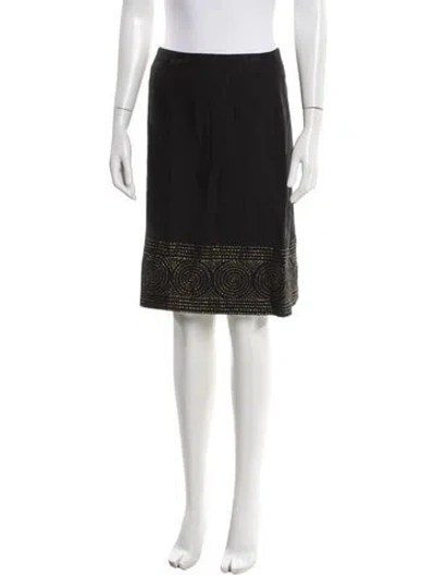 Pre-owned Celine Vintage Knee-length Skirt In Black