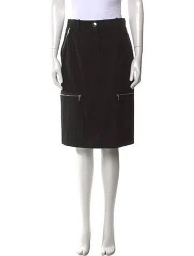 Pre-owned Celine Vintage Knee-length Skirt In Black
