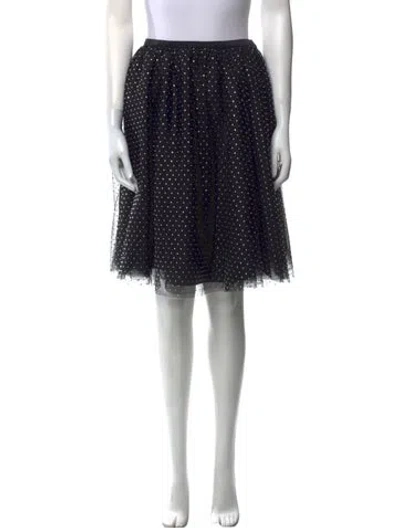 Pre-owned Celine Vintage Knee-length Skirt In Black