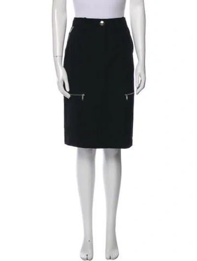 Pre-owned Celine Vintage Knee-length Skirt In Black