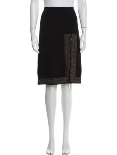 Pre-owned Celine Vintage Knee-length Skirt In Black