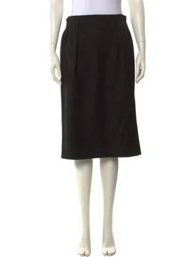 Pre-owned Celine Vintage Knee-length Skirt In Black