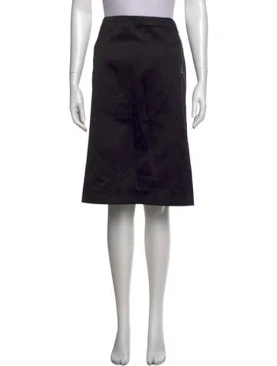 Pre-owned Celine Vintage Knee-length Skirt In Black