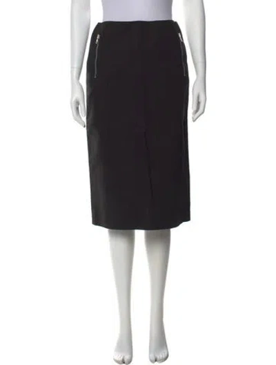 Pre-owned Celine Vintage Knee-length Skirt In Black