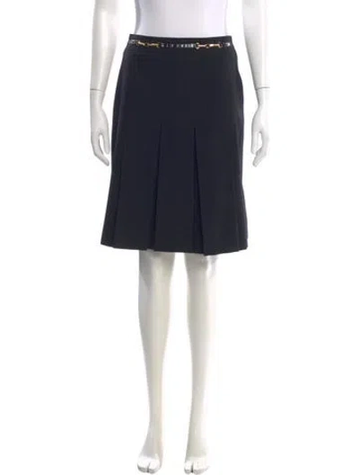Pre-owned Celine Vintage Knee-length Skirt In Black