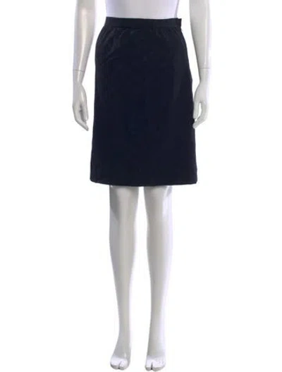 Pre-owned Celine Vintage Knee-length Skirt In Black