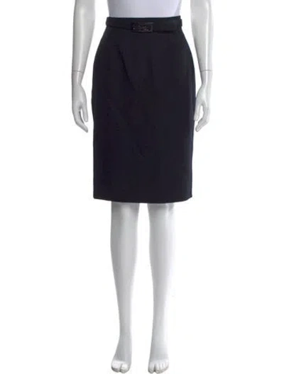 Pre-owned Celine Vintage Knee-length Skirt In Black