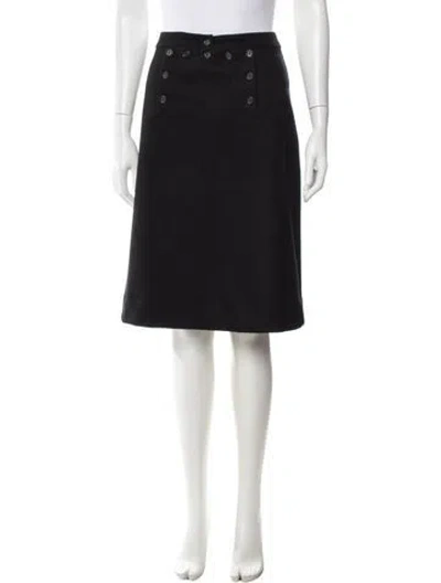 Pre-owned Celine Vintage Knee-length Skirt In Black