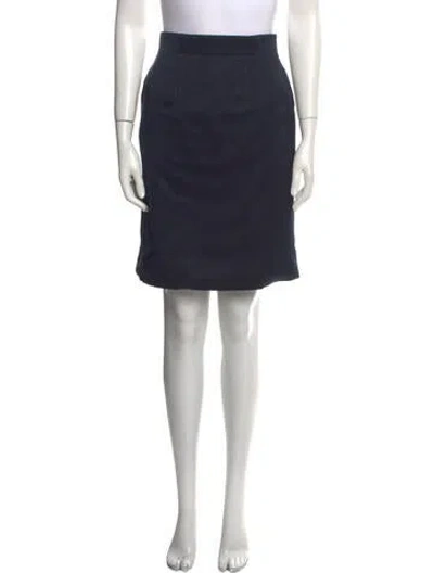 Pre-owned Celine Vintage Knee-length Skirt In Blue