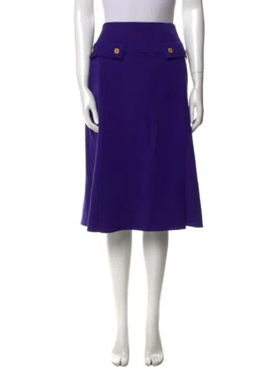 Pre-owned Celine Vintage Knee-length Skirt In Blue