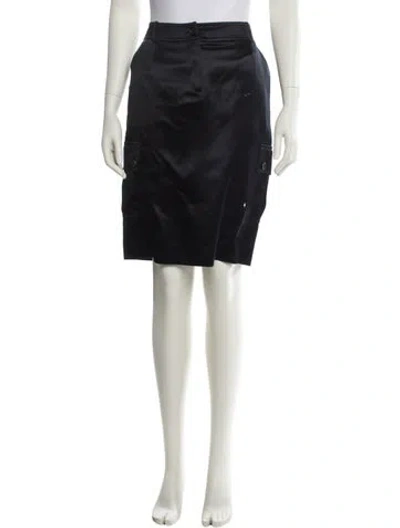 Pre-owned Celine Vintage Knee-length Skirt In Blue