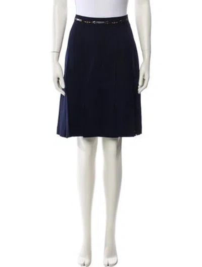 Pre-owned Celine Vintage Knee-length Skirt In Blue