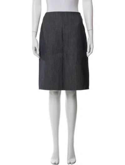 Pre-owned Celine Vintage Knee-length Skirt In Blue