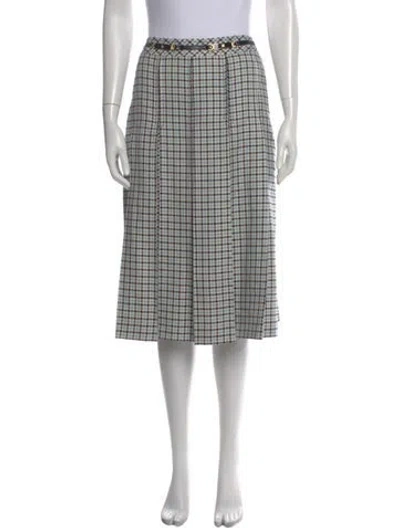 Pre-owned Celine Vintage Knee-length Skirt In Blue