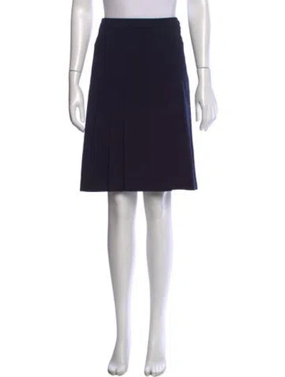 Pre-owned Celine Vintage Knee-length Skirt In Blue