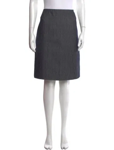 Pre-owned Celine Vintage Knee-length Skirt In Blue