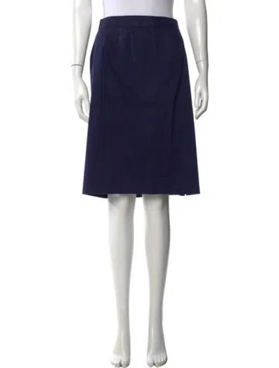 Pre-owned Celine Vintage Knee-length Skirt In Blue