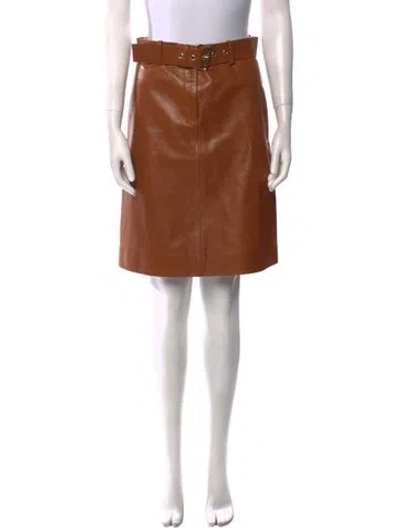 Pre-owned Celine Vintage Knee-length Skirt In Brown