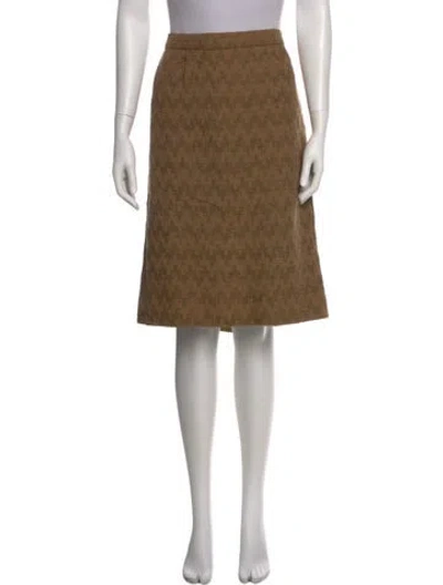 Pre-owned Celine Vintage Knee-length Skirt In Brown