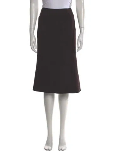 Pre-owned Celine Vintage Knee-length Skirt In Brown