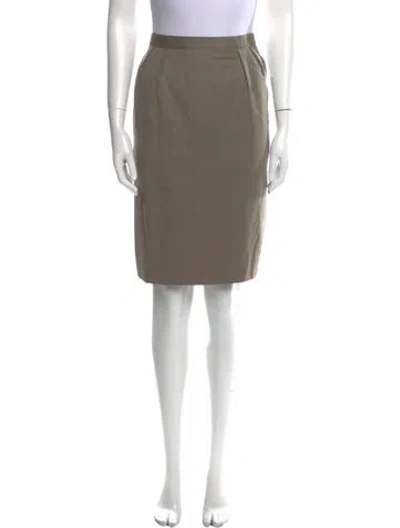Pre-owned Celine Vintage Knee-length Skirt In Gray