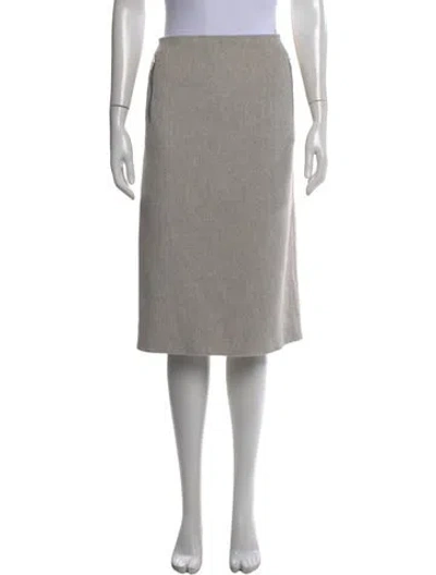 Pre-owned Celine Vintage Knee-length Skirt In Gray