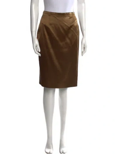 Pre-owned Celine Vintage Knee-length Skirt In Green