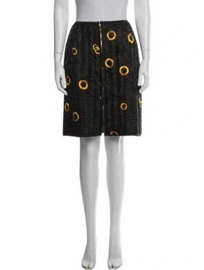 Pre-owned Celine Vintage Knee-length Skirt In Green