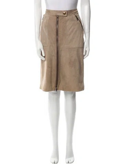 Pre-owned Celine Vintage Knee-length Skirt In Neutral