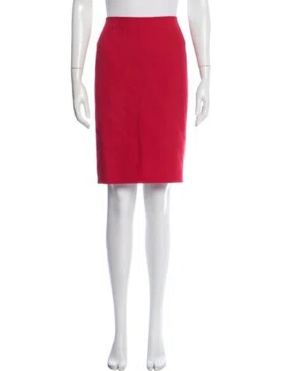 Pre-owned Celine Vintage Knee-length Skirt In Red