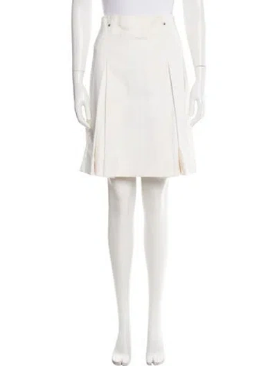 Pre-owned Celine Vintage Knee-length Skirt In White