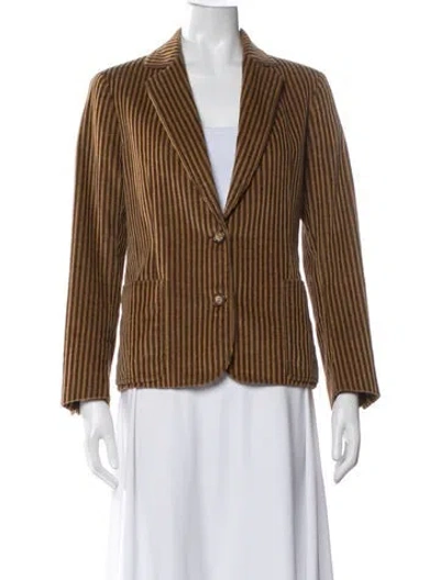 Pre-owned Celine Vintage Late 1970's - Early 1980's Blazer In Brown