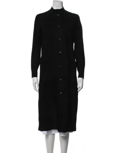 Pre-owned Celine Vintage Late 1970's - Early 1980's Coat In Black
